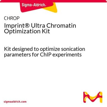 Imprint&#174; Ultra Chromatin Optimization Kit Kit designed to optimize sonication parameters for ChIP experiments