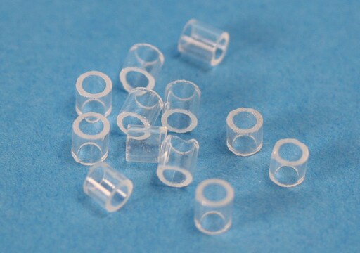 Raschig rings borosilicate glass, L × O.D. × thickness 6&#160;mm × 6&#160;mm × 1&#160;mm