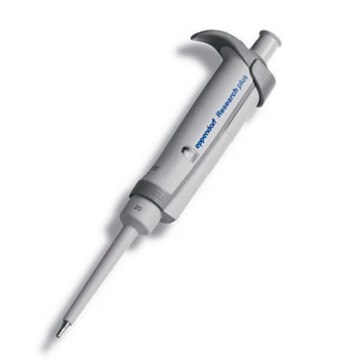 Eppendorf Research&#174; plus Pipette, fixed volume single-channel, volume 20&#160;&#956;L, gray