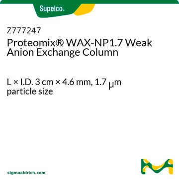 Proteomix&#174; WAX-NP1.7 Weak Anion Exchange Column L × I.D. 3&#160;cm × 4.6&#160;mm, 1.7&#160;&#956;m particle size