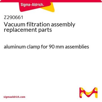 Vacuum filtration assembly replacement parts aluminum clamp for 90 mm assemblies