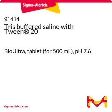 Tris buffered saline with Tween&#174; 20 BioUltra, tablet (for 500 mL), pH 7.6