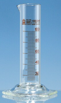 BRAND&#174; SILBERBRAND ETERNA measuring cylinder, low-form volume 250&#160;mL