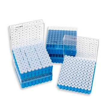 MTC&#8482; Bio Cryo Storage Box With Hinged Lid polycarbonate, to hold, 81 x cryovials