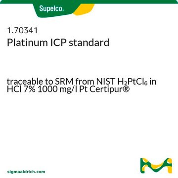 Platinum ICP standard traceable to SRM from NIST H&#8322;PtCl&#8326; in HCl 7% 1000 mg/l Pt Certipur&#174;