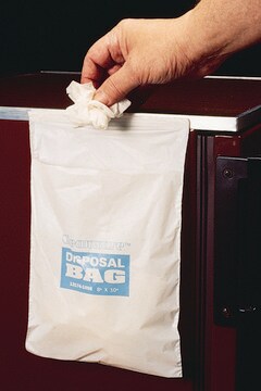 Cleanware self-adhesive waste bags W × L 203&#160;mm (8&#160;in.) × 254&#160;mm (10&#160;in.)