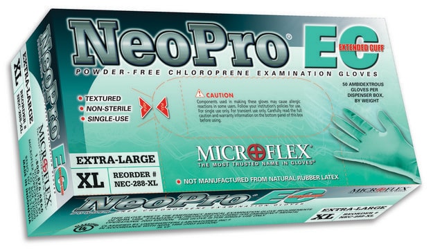 Microflex NeoPro&#174; EC powder-free chloroprene gloves size S