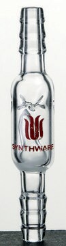 Synthware&#8482; All-glass check valve with 8mm hose connections