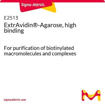 ExtrAvidin&#174;-Agarose, high binding For purification of biotinylated macromolecules and complexes