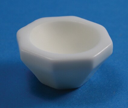 Coors&#8482; alumina mortar capacity 30&#160;mL, O.D. × H 75&#160;mm × 37&#160;mm