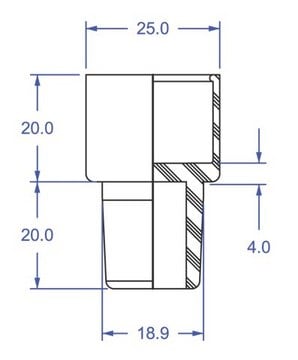 Precision Seal&#174; rubber septa red, 19/22 joints