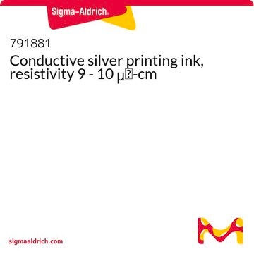 Conductive silver printing ink, resistivity 9 - 10 &#956;&#937;-cm