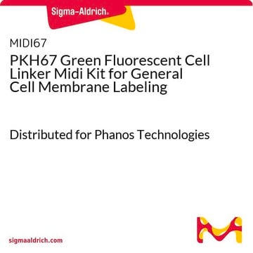 PKH67 Green Fluorescent Cell Linker Midi Kit for General Cell Membrane Labeling Distributed for Phanos Technologies