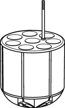 Adapter for Eppendorf&#174; S-4x400 Rotor for 17.5x100 mm round-bottom tubes, pkg of 2&#160;ea