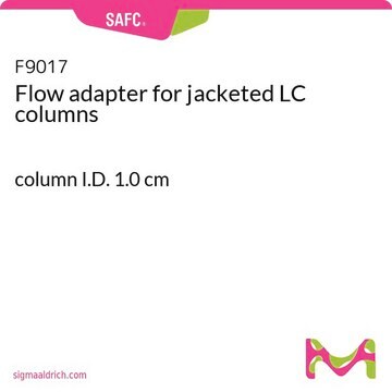 Flow adapter for jacketed LC columns column I.D. 1.0&#160;cm