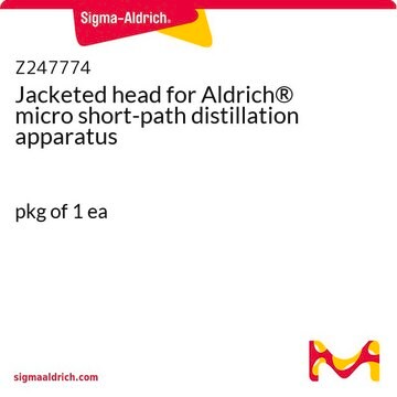 Jacketed head for Aldrich&#174; micro short-path distillation apparatus pkg of 1&#160;ea