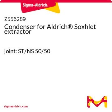 Condenser for Aldrich&#174; Soxhlet extractor joint: ST/NS 50/50