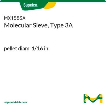 Molecular Sieve, Type 3A pellet diam. 1/16&#160;in.