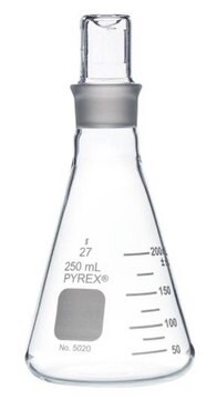 Pyrex&#174; narrow-mouth Erlenmeyer flask with ST stopper capacity 250&#160;mL