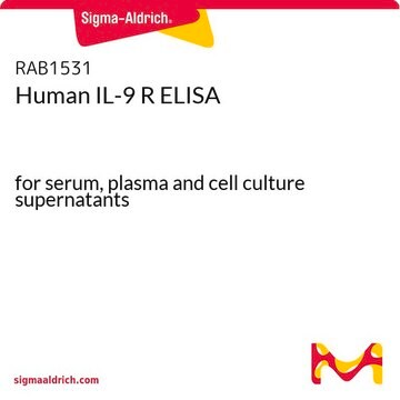 Human IL-9 R ELISA for serum, plasma and cell culture supernatants