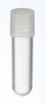 WHEATON&#174; CryoELITE&#174; cryovial with Loctagon&#8482; Vial Skirt and clear walls round bottom polypropylene, capacity (2&#160;mL), external thread, non-sterile, natural cap