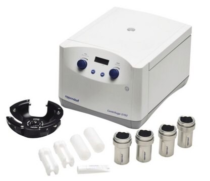 Eppendorf&#174; Centrifuge 5702 G AC/DC input 230 V, 50 - 60 Hz, incl. rotor A-4-38 and 15/50ml adapters, AC/DC input, UK plug