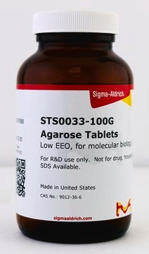 Agarose tablets Low EEO, For molecular biology (200 x 500mg tablets)