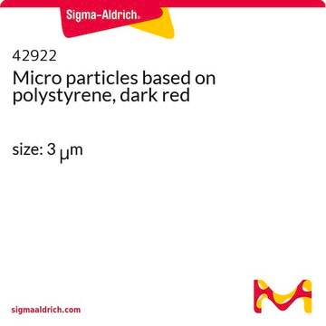 Micro particles based on polystyrene, dark red size: 3 &#956;m