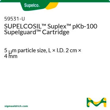 SUPELCOSIL&#8482; Suplex pKb-100 Supelguard Cartridge 5&#160;&#956;m particle size, L × I.D. 2&#160;cm × 4&#160;mm, pkg of 1&#160;kit