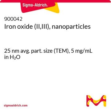 Iron oxide (II,III), nanoparticles 25&#160;nm avg. part. size (TEM), 5&#160;mg/mL in H2O