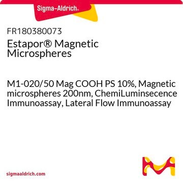 Estapor&#174; Magnetic Microspheres M1-020/50 Mag COOH PS 10%, Magnetic microspheres 200nm, ChemiLuminsecence Immunoassay, Lateral Flow Immunoassay - For ordering, click "Request more information"