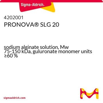 PRONOVA&#174; SLG 20 sodium alginate solution, Mw 75-150&#160;kDa, guluronate monomer units &#8805;60&#160;%