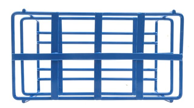 Coated Wire Tube Rack to hold, 8 x 50 mL tubes, blue