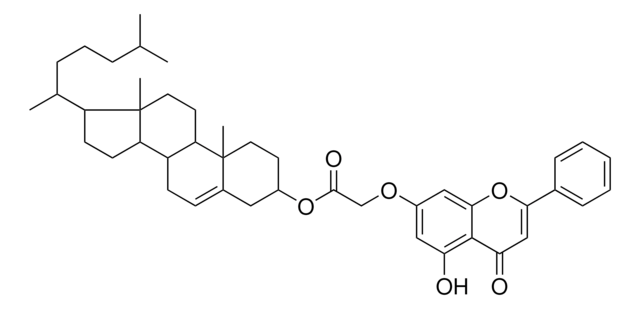 17-(1,5-DIMETHYLHEXYL)-10,13-DIMETHYL-2,3,4,7,8,9,10,11,12,13,14,15,16,17-TETRADECAHYDRO-1H-CYCLOPENTA[A]PHENANTHREN-3-YL [(5-HYDROXY-4-OXO-2-PHENYL-4H-CHROMEN-7-YL)OXY]ACETATE AldrichCPR