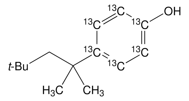 4-tert-オクチルフェノール-環-13C6 溶液 100&#160;&#956;g/mL in acetone, analytical standard