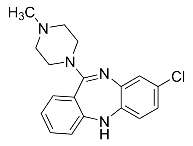 クロザピン 溶液 1.0&#160;mg/mL in methanol, ampule of 1&#160;mL, certified reference material, Cerilliant&#174;