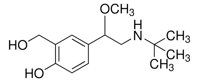 4-[2-(tert-Butylamino)-1-methoxyethyl]-2-(hydroxymethyl)phenol certified reference material, TraceCERT&#174;, Manufactured by: Sigma-Aldrich Production GmbH, Switzerland