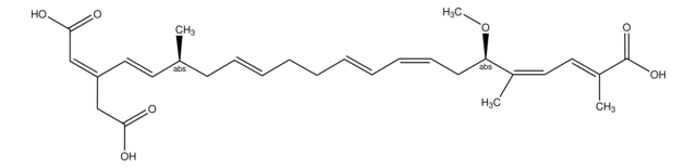 Bongkrekic acid solution from Pseudomonas cocovenenans, &#8805;95% (HPLC), ~1&#160;mg/mL