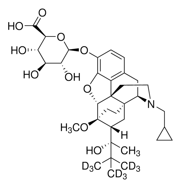 Buprenorphine-D9-3-beta-D-glucuronide solution 100&#160;&#956;g/mL in methanol, certified reference material, ampule of 1&#160;mL, Cerilliant&#174;