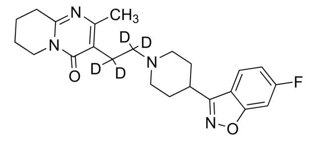 Risperidone-D4 solution 100&#160;&#956;g/mL in methanol, ampule of 1&#160;mL, certified reference material, Cerilliant&#174;