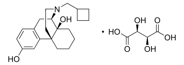 Butorphanol tartrate solution 1.0&#160;mg/mL in methanol (as free base), ampule of 1&#160;mL, certified reference material, Cerilliant&#174;