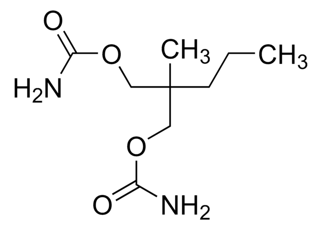 メプロバマート 溶液 1.0&#160;mg/mL in methanol, ampule of 1&#160;mL, certified reference material, Cerilliant&#174;