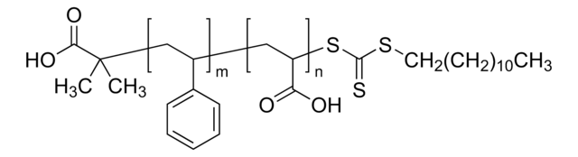 Polystyrene-block-poly(acrylic acid), DDMAT terminated PS:PAA 3,000:5,000, PDI &#8804;1.1