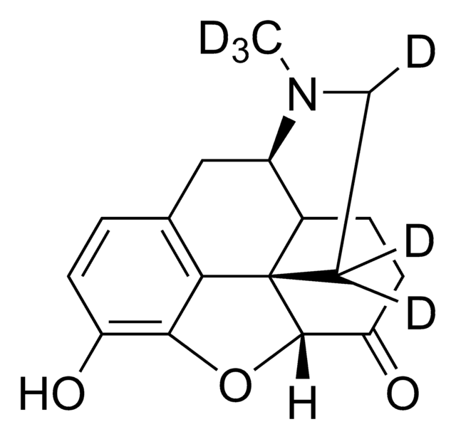 Hydromorphone-D6 solution 100&#160;&#956;g/mL in methanol, ampule of 1&#160;mL, certified reference material, Cerilliant&#174;