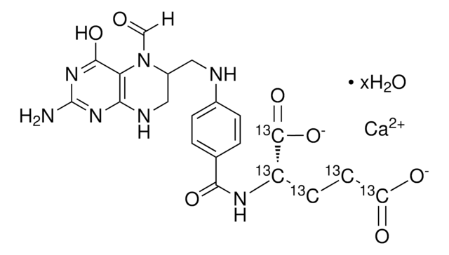 Calcium folinate-(glutamyl-13C5) 99 atom % 13C, 97% (CP)