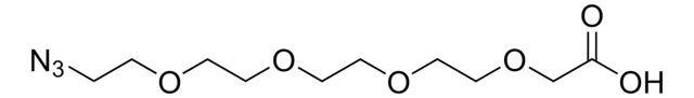 14-Azido-3,6,9,12-tetraoxatetradecanoic acid solution ~0.5&#160;M in tert-butyl methyl ether, &#8805;90% (HPLC)