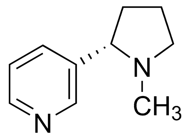 S(&#8722;)-Nicotine solution 1.0&#160;mg/mL in methanol, ampule of 1&#160;mL, certified reference material, Cerilliant&#174;