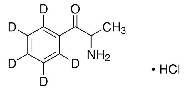 (&#177;)-Cathinone-D5 HCl hydrochloride solution 100&#160;&#956;g/mL in methanol (as free base), certified reference material, ampule of 1&#160;mL, Cerilliant&#174;