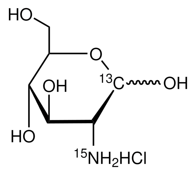 D-Glucosamine-1-13C,15N hydrochloride 98 atom % 15N, 99 atom % 13C