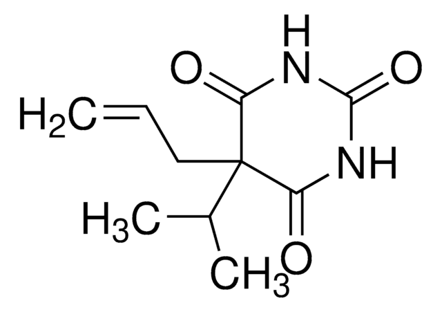 Aprobarbital solution 1&#160;mg/mL in methanol, certified reference material, ampule of 1&#160;mL, Cerilliant&#174;